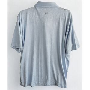 Redvanly Men’s Performance Golf Polo Shirt Light Blue Athletic Stretch XXL